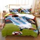 thumbnail image 1 of Football Player M-a-s-s-e-y Bedding Printed Three-Piece Set, 1 of 5