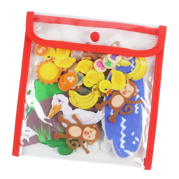 Fieltro Story Board Franela DIY Little Trees Fieltro Para Niños Juguetes Childs