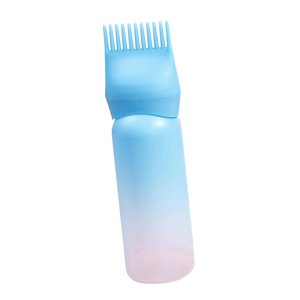 Ioensy - Botella Aplicadora Con Peine Para Raíces, Para Teñir El Cabello, Para Peluquería, Hogar, Color Azul