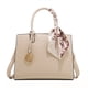 thumbnail image 1 of Elegant Crocodile Pattern Tote Bag, Scarf Decor Top Handle Satchel, Women's Fashion Handbag, Shoulder Bag & Crossbody Purse, 1 of 3