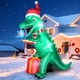 thumbnail image 1 of Dinosaurio inflable navideño FunFanso de 7 pies con luces LED, 1 of 7