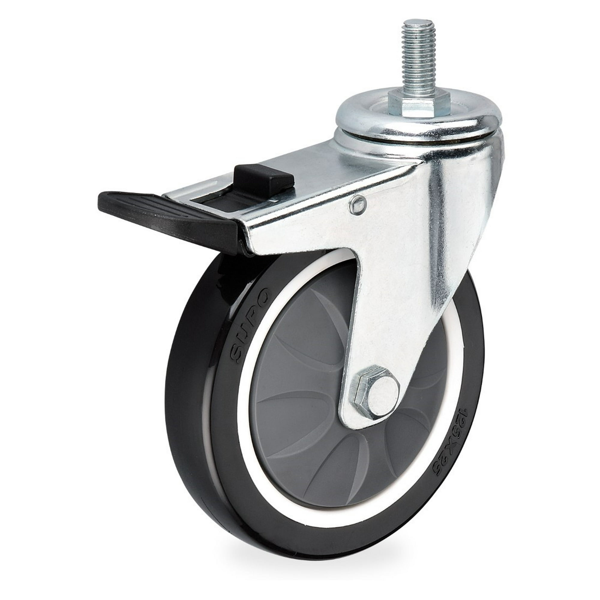 Supo - Z08 Pu Rueda Giratoria Con Freno Hi 100mm