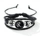 thumbnail image 1 of Stackable PU Leather Chain Bracelet - 26 English Letter Pattern - Perfect Birthday Gift for Personality Lovers!, 1 of 5