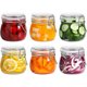 thumbnail image 1 of ComSaf Round Small Glass Pantry Jars with Airtight Lids, 17 oz, 1 of 3