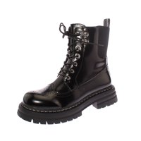 Botín Charol Negro Vía Franca