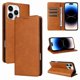 thumbnail image 1 of Funda Cartera para iPhone 14 Pro con Ranuras Tarjetas y Soporte - Protección Completa Marrón, 1 of 5