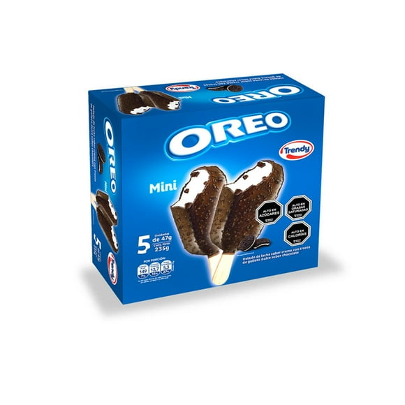 Helado Paleta Mini Oreo Multipack 5Un-47g, 235 g