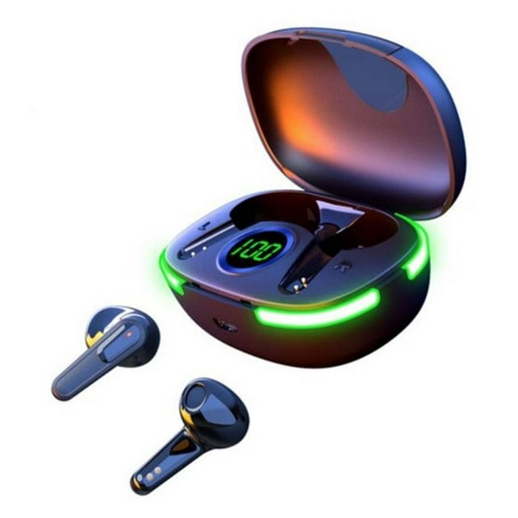 Auriculares AKS-T130 inalámbricos por Bluetooth con micrófono y pantalla LED