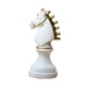 thumbnail image 3 of Estatua De Piezas De Ajedrez Con Resina De Pintura Dorada, Regalo Para Escritorio, Sala De Estar, Oficina, Forma De Caballo Blanco, 3 of 5