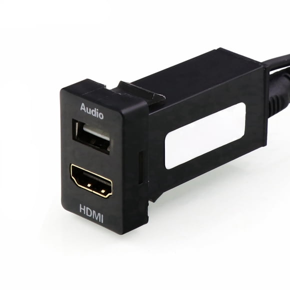 Cable de montaje HDMI con entrada de audio USB para Toyota