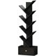 thumbnail image 1 of Estantería tipo árbol SHEEPAM de 8 niveles con cajón de madera negra, 1 of 9