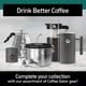 thumbnail image 3 of Cafetera French Press Coffee Gator de 1 litro con tarro de viaje plateado, 3 of 3
