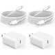 thumbnail image 1 of Cargador Aszbmydz iPhone 20W USB‑C a Lightning 1,8 m (2 unidades), 1 of 7