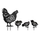 thumbnail image 3 of Estacas De Animales De Gallina Y Gallo, Estatua De Gallo De Jardín Vívida Para Patio Trasero, 4 Piezas, 3 of 5