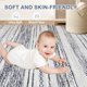 thumbnail image 4 of Alfombra Boho Tortania 152x244 cm Gris Suave de Pelo Bajo Lavable, 4 of 9