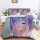 thumbnail image 1 of ed Re Zero Ram Rem Bedding Set Duvet Cover Bedroom Comforter ize Quilt Cover Home Textiles Bed Sheets, 1 of 5