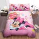 thumbnail image 1 of 2/3pcs Duvet Cover Minnie Mouse Bow Pink Cute Teen Children Adult Room Cartoon Bedroom Decoration Bedding Set Single Double King, 1 of 5