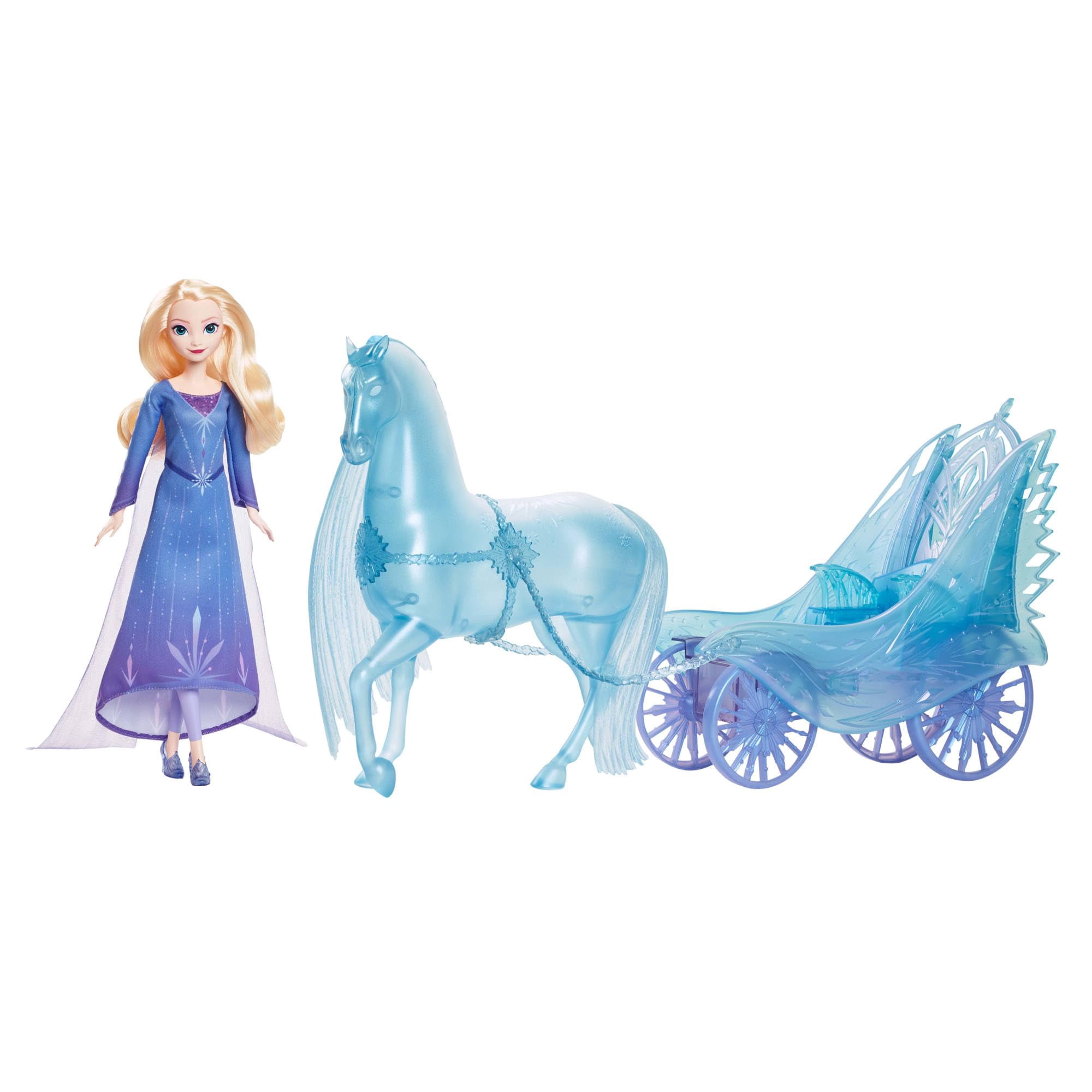 Muñeca De Moda Mattel Disney Frozen Elsa Con Nokk Y Carriage