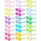 thumbnail image 1 of Gafas de sol Colzzy en forma de corazón sin montura, 30 unidades, transparentes, 1 of 3