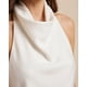 thumbnail image 3 of Blusa Top Halter De Satín Espalda Descubierta Elegante Mujer blanco Talla Única, 3 of 5