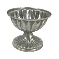 Magideal - Macetero De Francesa, Florero Decorativo, Soporte De Flores De Hierro, Lavabo, Maceta Clásica Para Flores, Maceta Pequeña Para El Hogar, Sala De Plata Antigua Grande