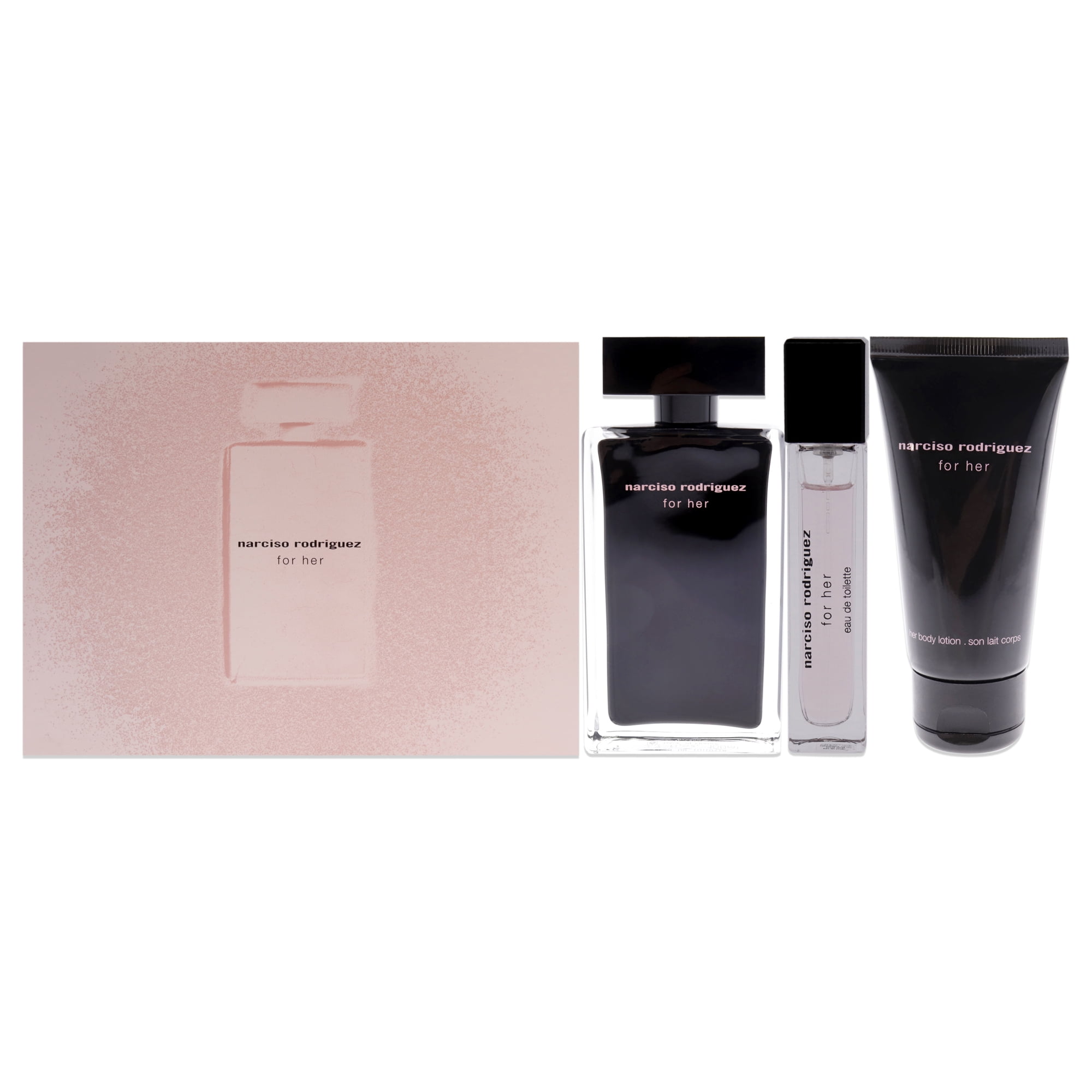Set De Regalo Narciso Rodriguez Narciso Rodriguez Edt 100ml Spray, Edt 10ml Spray, Loción Corporal 48ml Mujer
