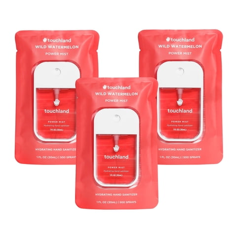 Spray Desinfectante Para Manos Touchland Wild Watermelon 30 Ml (Juego De 3)