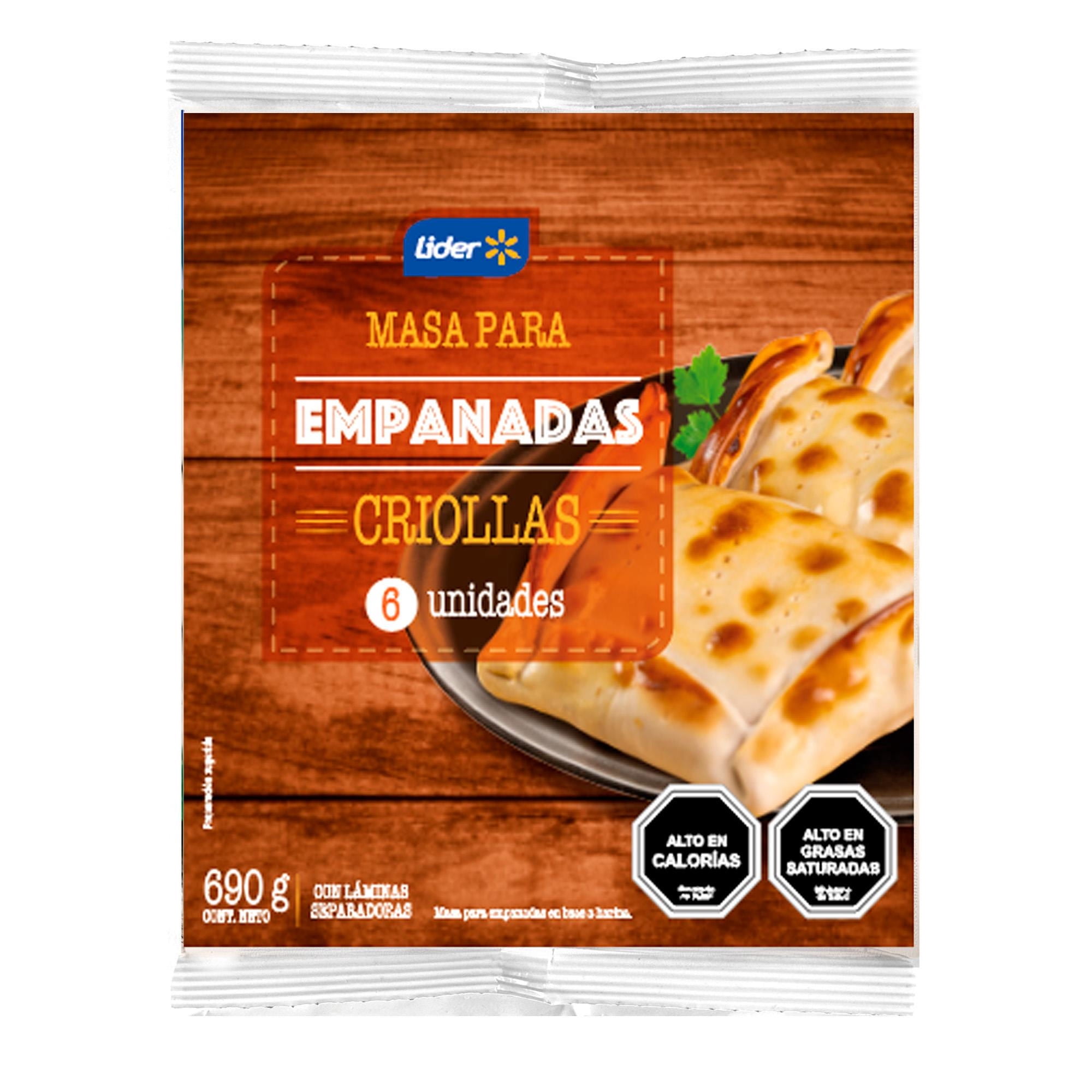 Masa Para Empanadas Criollas 6 Un 690 g Lider