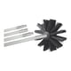 thumbnail image 1 of Kit de limpieza de conductos Deflect-O DVBRUSH12K/6 aluminio negro/blanco, 1 of 6