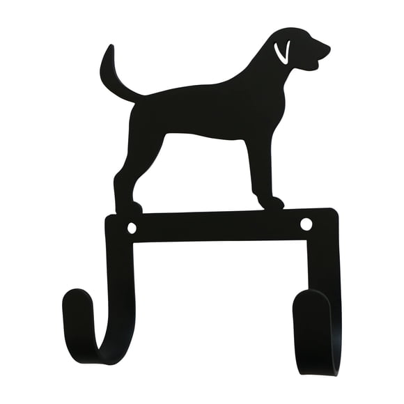 Gancho de pared Village Wrought Iron para correa y collar de perro Fox Hound