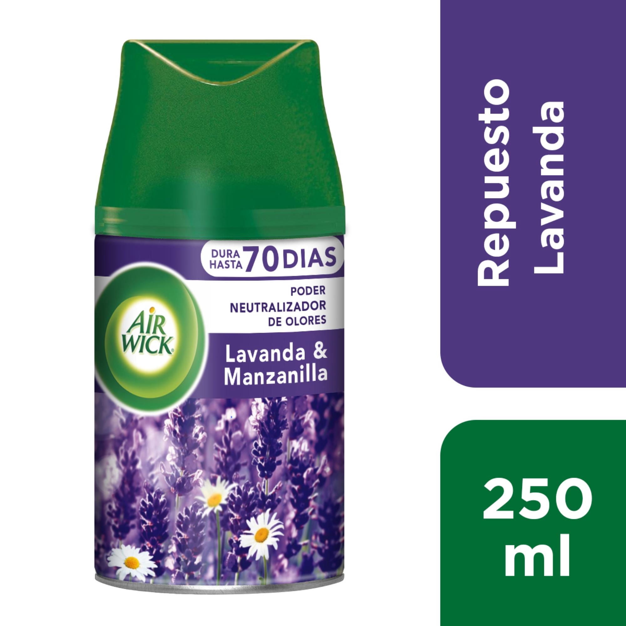 Aromatizante Ambiental Repuesto Aerosol Lavanda Lata 250 ml Air Wick