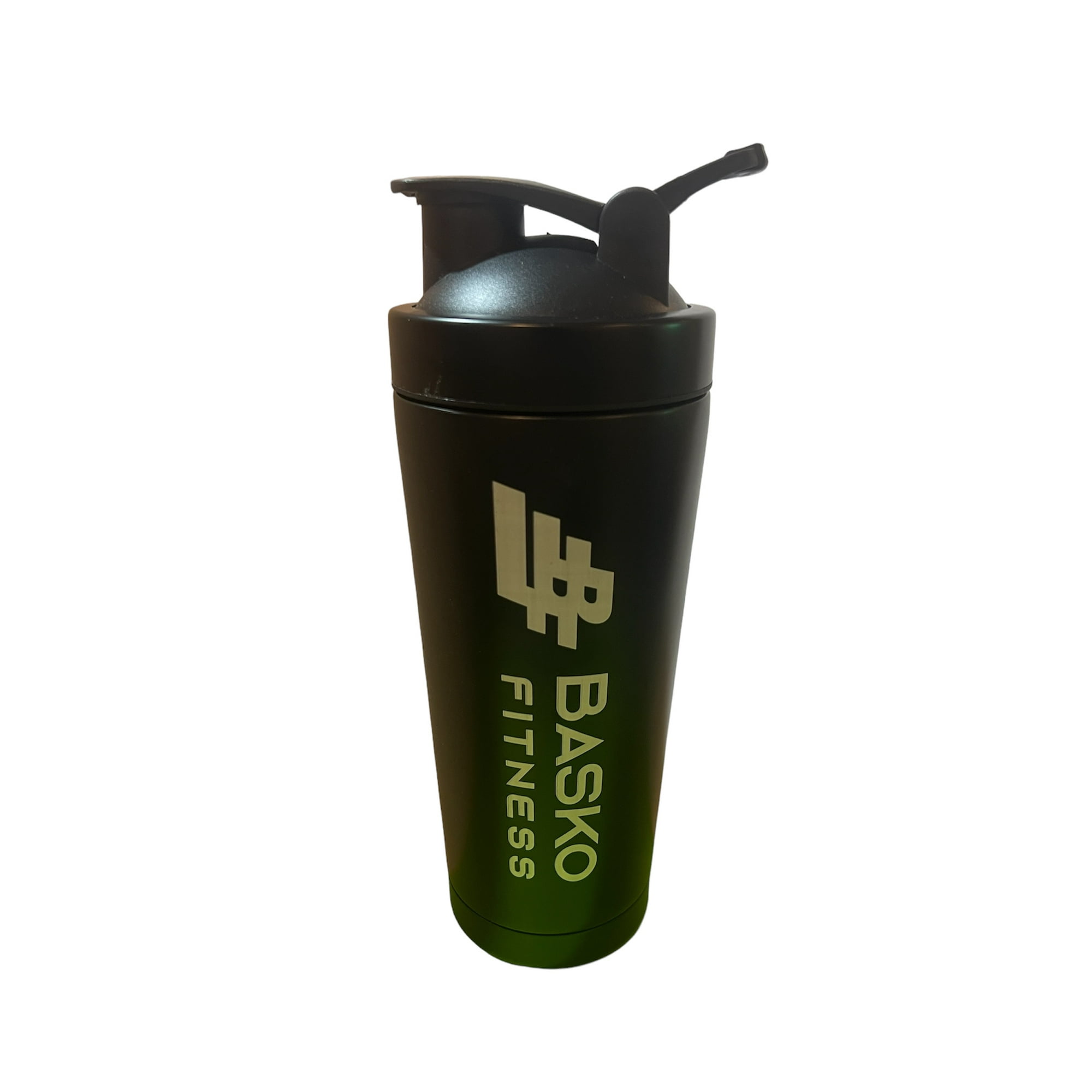 Basko Fitness - Shaker Acero Inoxidable Negro