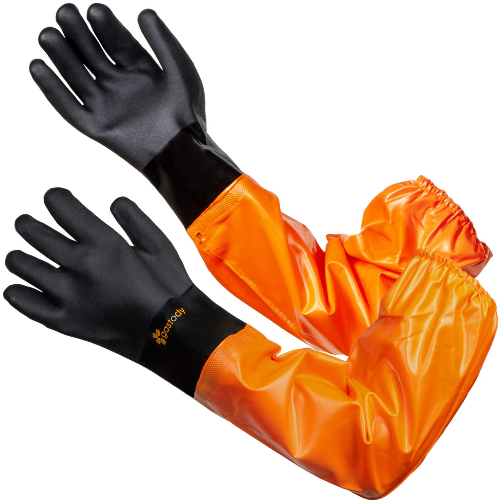 Guantes Resistentes A Productos Químicos Gastody™, Extralargos, 70 Cm, Pvc M