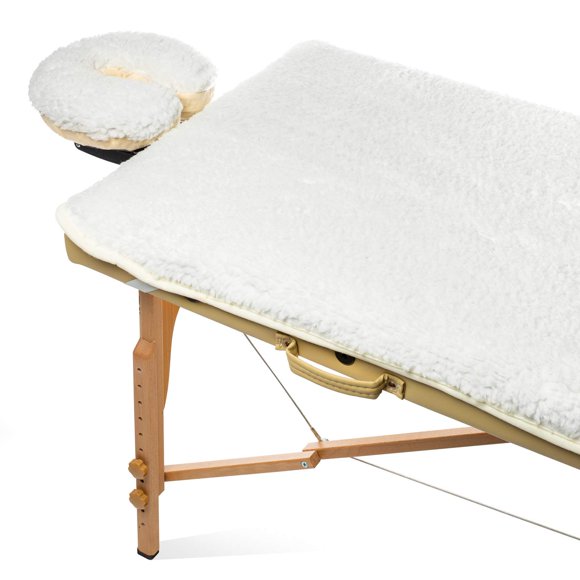 Set de Almohadilla para Camilla de Masaje y Soporte Facial Saloniture de Forro Polar