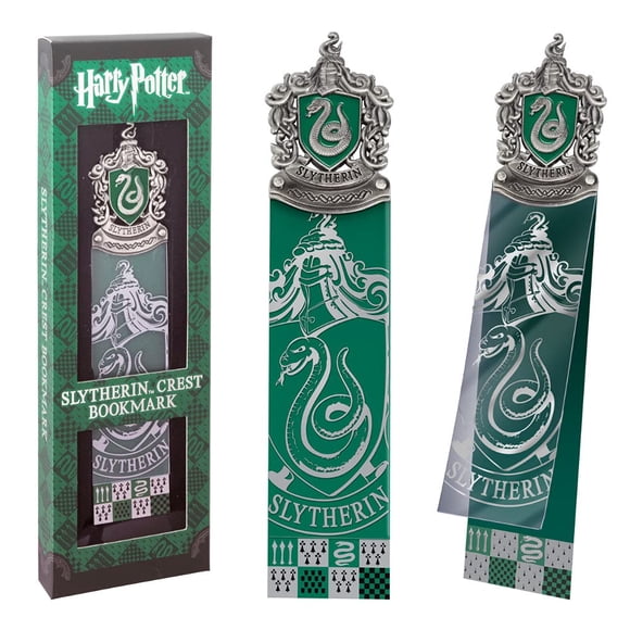 Marcapáginas The Noble Collection 15 cm Escudo de la Casa Slytherin
