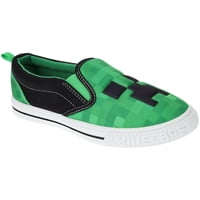 Zapatillas Minecraft Para Niños Deportivas Slip-On Verde Talla 13