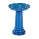 thumbnail image 1 of Bebedero para aves de cerámica para exterior Smart Solar Aviatra con base, azul, 1 of 4