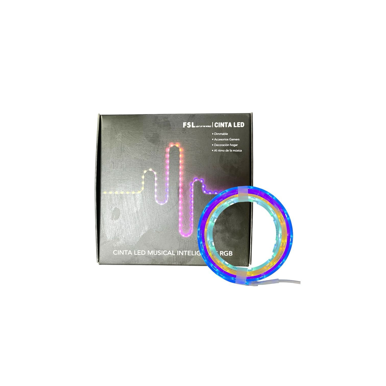 Cinta Led Musical Inteligente Rgb Dc5v/5w 2metros Fsl
