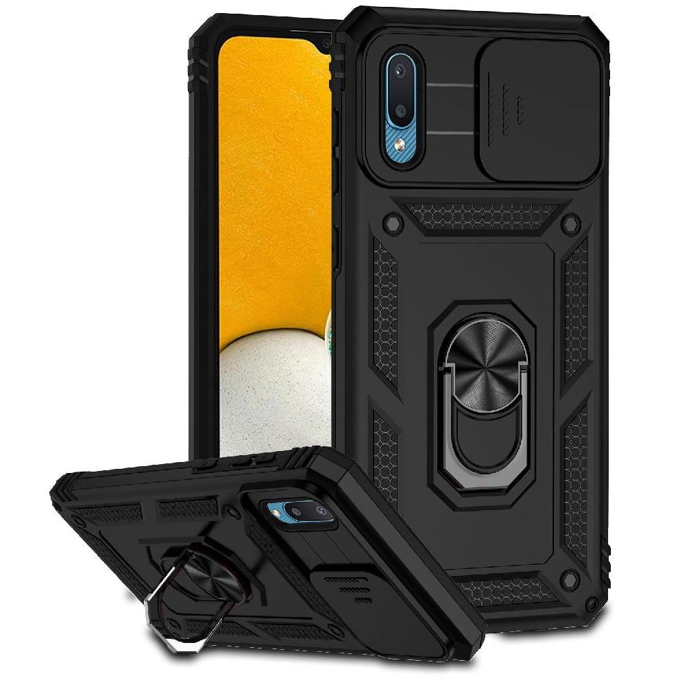Estuche Gangxun Para Samsung Galaxy A02, Soporte Giratorio 360°, Estilo Mecánico Y Magnético