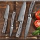 thumbnail image 5 of Juego de cuchillos de cocina Wakoli EDIS de 4 piezas con acero damasco VG10, 5 of 8