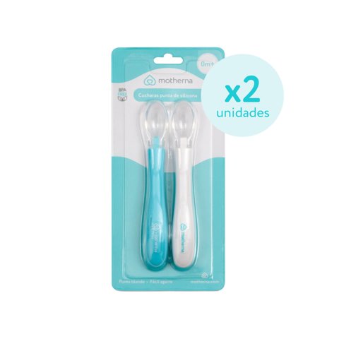 Cucharas Punta De Silicona Motherna 2 Uns