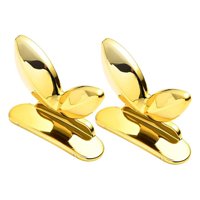 Magideal - Soporte De La Cubierta Del Asiento Del Inodoro, Herramientas De Elevación Del Soporte Del Asiento De La Manija, Accesorios De Baño De 2 Piezas, Manija Dorado