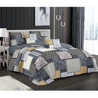 Genérico - Cubrecama Quilt Verano 2 Plazas + Fundas Diseños