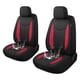 thumbnail image 1 of Funda de asiento de coche CAROMOP de neopreno impermeable para coche, negro/rojo, 1 of 6