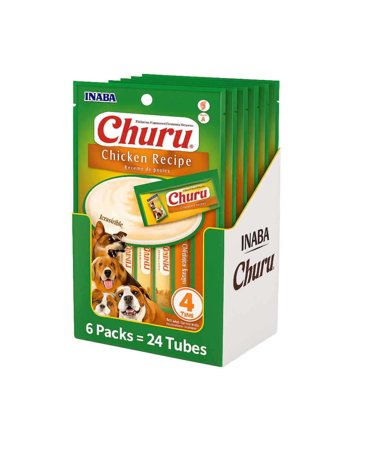Inaba - Churu Dog Pollo 14G X4 | Pack 6 Unidades