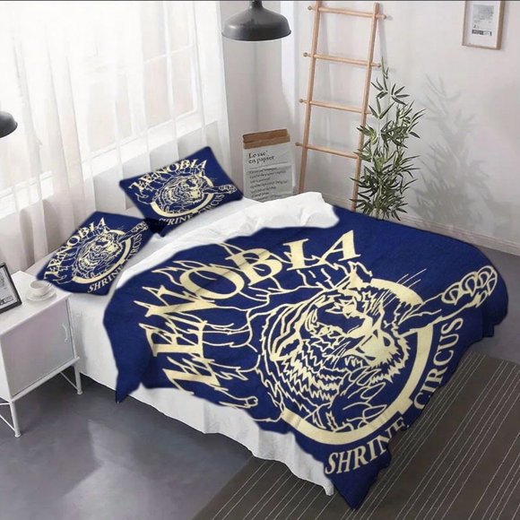 3pcs Zenobia Tiger Design Duvet Cover Set - A Stylish Bedding Ensemble Featuring Printed Bed Soft And Comfortable Duvet Covers for The Bedroom
