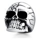 thumbnail image 1 of Anillo de Hombre Calavera Black Silver Moda Masculina 2019, 1 of 3