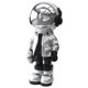 thumbnail image 3 of Estatua De Astronauta Moderna Decoración De Escritorio Decoración Del Hogar Escultura Plata, 3 of 5