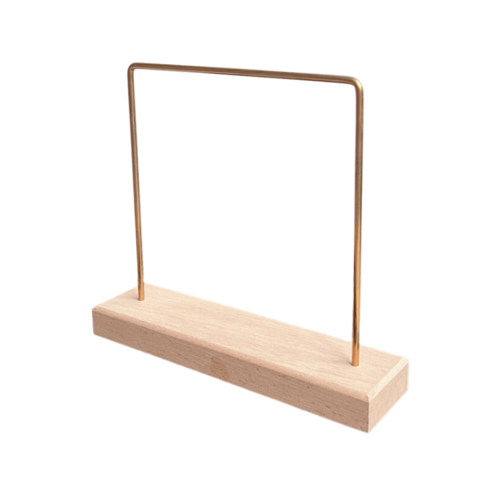 Magideal - Expositor De Pendientes, Pulseras, Accesorios Para El Cabello, Base De Madera, Decoración Del Hogar, Elegante Estante De 20 X 5 X 18 Cm Para Anillos Y