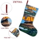 thumbnail image 5 of Calcetines de Navidad Desmarcar Lino Blanco 45cm x 32cm, 5 of 5